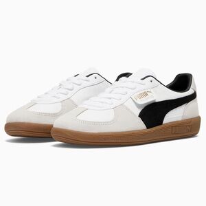 New Puma Palermo Leather Sneaker White Vapor Gray Shoe Mens Size 13